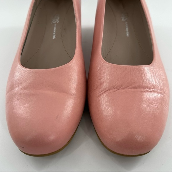 SaS womens heels size 10 pink Italian leather wedges orthopedic - Picture 3 of 13